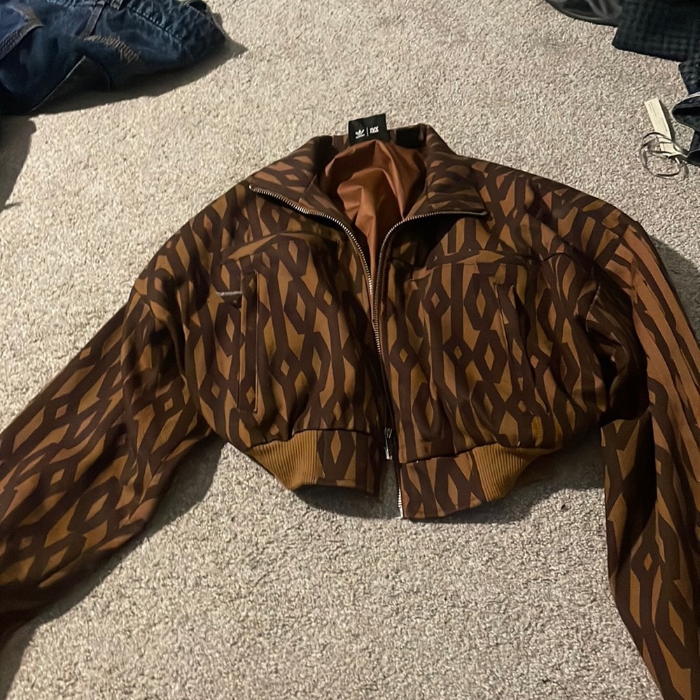 Authentic Ivy Park Cropped Denim Brown Jacket